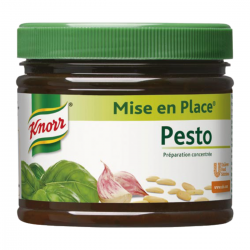 Mise en place pesto vert